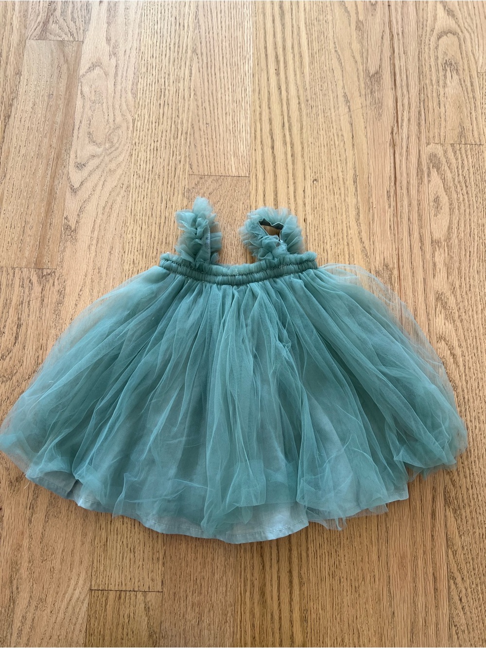 9-12 months Teal Tulle Baby/Toddler party Dress